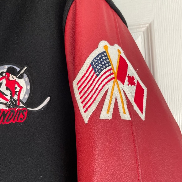 Bandits Ice hockey leather bomber jacket - Picture 4 of 14